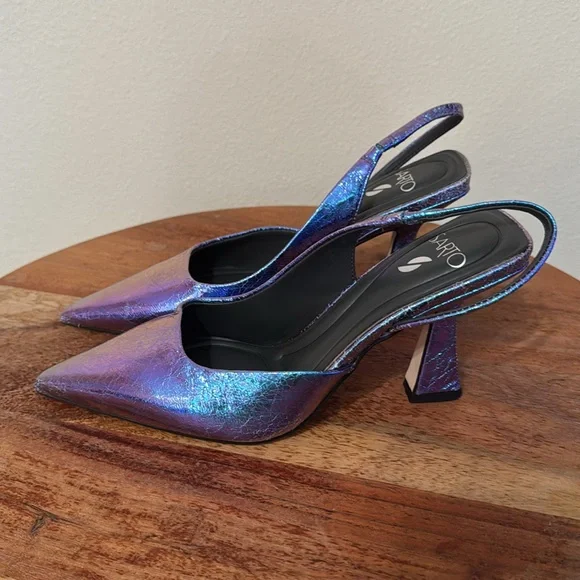SARTO BY FRANCO SARTO Arina Half D'orsay Slingback Pump In chameleon - Picture 4 of 7